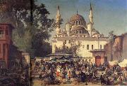 Germain-Fabius Brest View of Constantinople oil